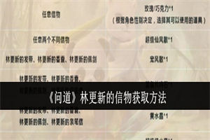 问道林更新的信物怎么获取 问道林更新的信物获取途径攻略介绍